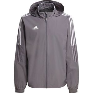 Adidas Tiro 21 Allweather Jack Heren - Grijs | Maat: L