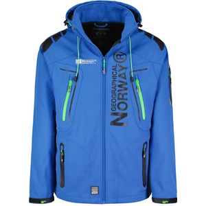 Geographical Norway Softshell Jas Heren Techno Blue Green - XL