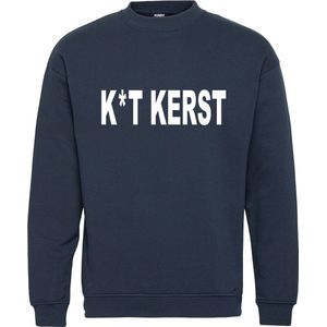 Kersttrui Kut Kerst | Foute Kersttrui Dames Heren | Kerstcadeau | Kerstpakket | Navy | maat 4XL