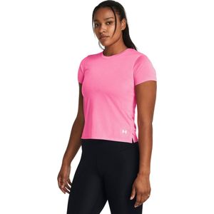 Under Armour UA Streaker SS Dames Sportshirt - Roze - Maat XL