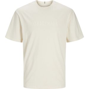 Jack Jones Jorfrederiksberg Tee Ss Crew Neck Noos Heren t-Shirt - Antique White