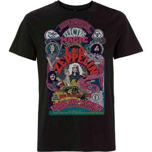 Led Zeppelin - Full Colour Electric Magic Heren T-shirt - M - Zwart
