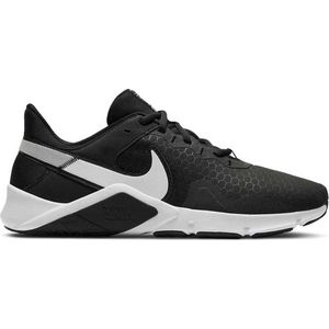 NIKE Legend Essential 2 Schoenen - Black / White / Metallic Silver - Heren - EU 48.5