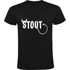 Stout Heren T-shirt - ondeugend - bad boy