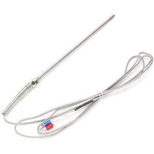 5x200 mm K-type thermokoppel temperatuursensor roestvrijstalen sonde M8 draad