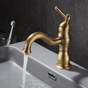 Ibenzoa® Antieke Brons Kraan met 360° Draaibare Armatuur voor Badkamer Wastafel