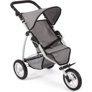 Bayer Chic 2000 - Poppenwagen Jogger Leon - Melange Grijs