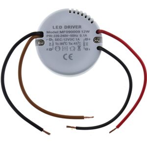 Ronde led driver 12 Volt - 1 Ampère - 12 Watt
