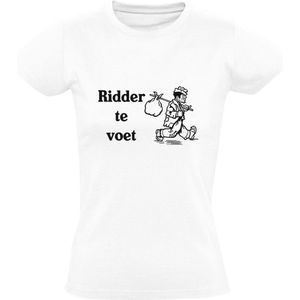 Ridder te voet Dames T-shirt | zwerver | arm | armoede