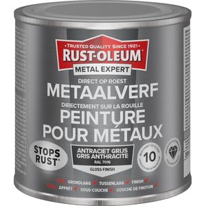 Rust-Oleum Metal Expert Direct Op Roest Metaal Verf 250ml - RAL 7016