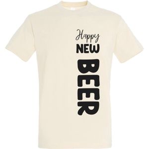 Oud en Nieuw shirt voor heren-Happy new beer-Oud en Nieuw-Maat M