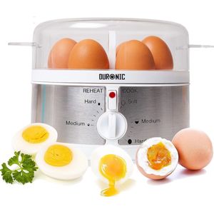 Eierkoker Elektrisch - Eierkoker met Timer En Alarm - 2-in-1 - Inclusief Eierprikker en Maatbeker