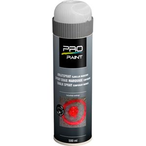 Pro Paint Krijtspray - tijdelijk markeren Wit