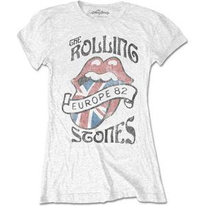 The Rolling Stones - Europe 82 Dames T-shirt - L - Wit