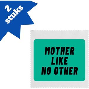 Akyol - mother like no other brillendoekjes - Moeder - geweldige moeder - niemand anders - verjaardag - cadeau - kado - bedankje - geschenk - 17,8 bij 17,8 cm - 2 stuks