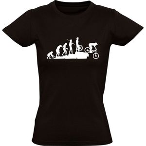 Fiets evolutie Dames T-shirt | mountainbike | bike | fietsen