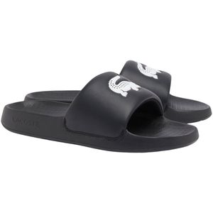 Lacoste - Men Serve Slide 1.0 - Slipper - Zwart - Wit - EVA
