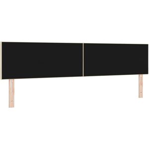 vidaXL - Hoofdbord - Diamant - Blokontwerp - Crème - 200 - cm - Stof