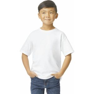 Gildan Kinder-T-shirt Softstyle Midweight GI65000B - White - 3/4 years (XS)