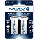 EverActive Pro Alkaline batterijen LR14 C - blister 2 stuks