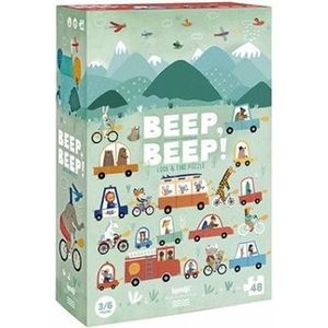 Kinderpuzzel beep beep 3+ jaar - Londji