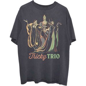 Disney - Tricky Trio Unisex T-shirt - L - Zwart