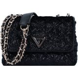GUESS Schoudertas Giully Mini 2 Compartment Convertible Flap Black Zwart