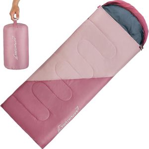 Lichtgewicht slaapzak voor kamperen - outdoor casual dekenslaapzakken met kleine pakmaat voor volwassenen, dames, heren, wandelen, sport, bergbeklimmen (rits links)