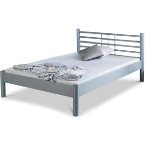 Bed Box Wonen - Mia metalen bed - 140x210 - zilver
