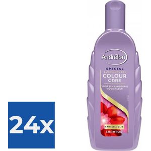 Andrélon Shampoo 300 ml Colour Sulfaatvr - Voordeelverpakking 24 stuks