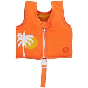 Sunnylife Zwemvest Desert Palms Neon Pomelo 1-2 Jaar