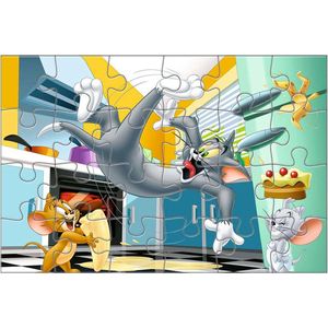 Ravensburger, 24-delige Tom en Jerry themapuzzel van Giant Floor Collèction, Veelkleurig