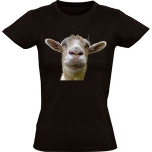 Geiten Kop Dames T-shirt - geit - dieren - dier - kop