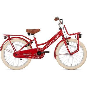 Supersuper Cooper - Kinderfiets - Meisjesfiets - 20 inch - Rood