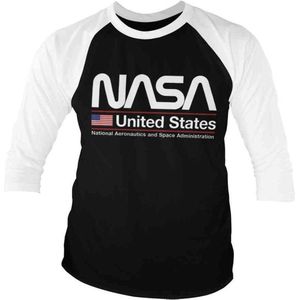 NASA Raglan top -L- United States Zwart/Wit