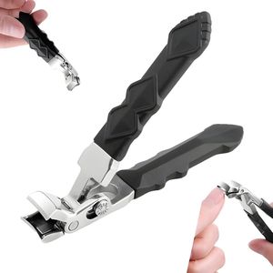 Robuuste Nagelknipper voor Dikke en Hardnekkige Nagels - Ideaal voor Senioren - Zwart - Ergonomisch Ontwerp - Hoogwaardig RVS