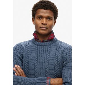Superdry - Jacob kabeltrui - Heren - Sweaters
