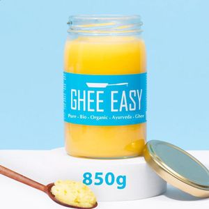 Ghee Easy Bio Ghee 850g - Zuivere Geklaarde Boter - 100% Biologisch - Perfect voor Paleo en Keto - Vrij van Gluten en Lactose - Ayurveda