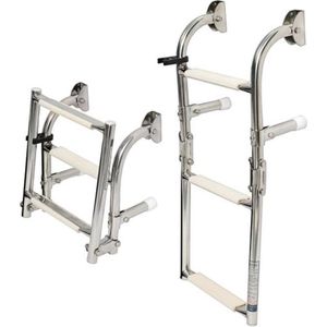 Osculati opklapbare RVS Zwemtrap 26x115cm | 49.572.05