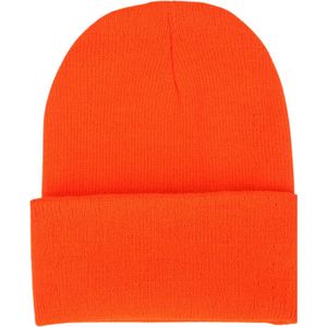 ASTRADAVI Beanie Hats - Muts - Warme Unisex Skimutsen - Winter Hoofddeksels - Oranje