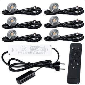 TrueLED Grand Silver - Inbouw LED Spot Dimbaar voor Overkapping - IP65 Verlichting voor Veranda - Complete set van 6 LED Spots