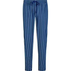 Mey pyjamabroek lang - Cranbourne - blauw met grijs gestreept - Maat: XL