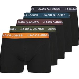 Jack & Jones Oliver Solid Trunk Boxershorts Heren (plussize) (5-pack) - Maat 4XL