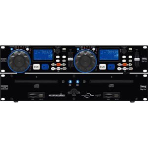 Monacor CD-230USB DJ-controller Zwart CD scratcher