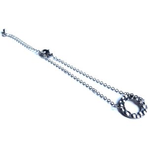 2 Love it Gehamerd - Armband - Lengte: 19 - 24 cm - Stainless steel - Verstelbaar in maat - Zilverkleurig