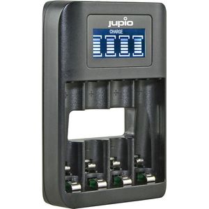 Jupio USB 4-slots Battery Fast Charger LCD