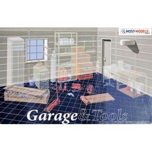 1:24 Fujimi 11504 Diorama Car Garage nr.1 Plastic Modelbouwpakket