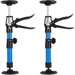 PolkaHome 2 stuks telescopische plafondsteun, montagesteun, eenhandssteun, antislip, 360 graden draaibaar, kozijnspanner, 30-59 cm, belastbaar tot 40 kg