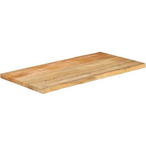 vidaXL Tafelblad Mangohout 120x60 cm Natuurlijk Tafelblad - Mangohout - Naturel - Vintage - Design