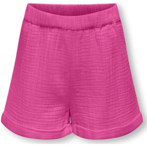 ONLY KOGTHYRA SHORTS WVN Meisjes Broek - Raspberry Rose - Maat 146